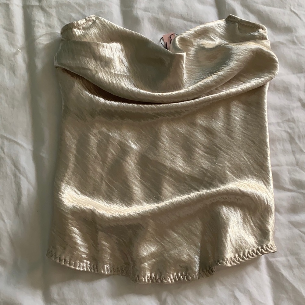Victoria’s Secret satin gold corset